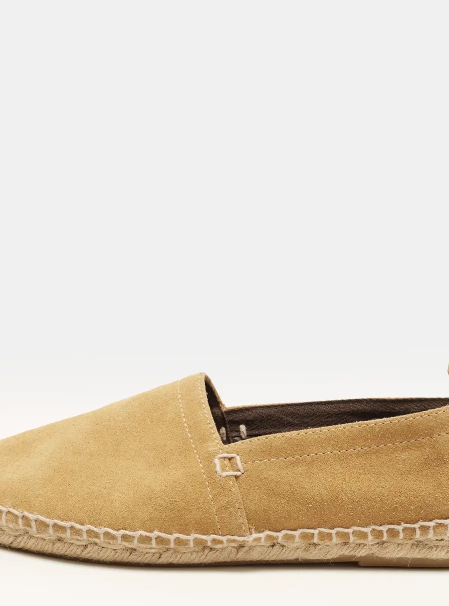 Loewe Size 40 Brown Suede Espadrille Flats
