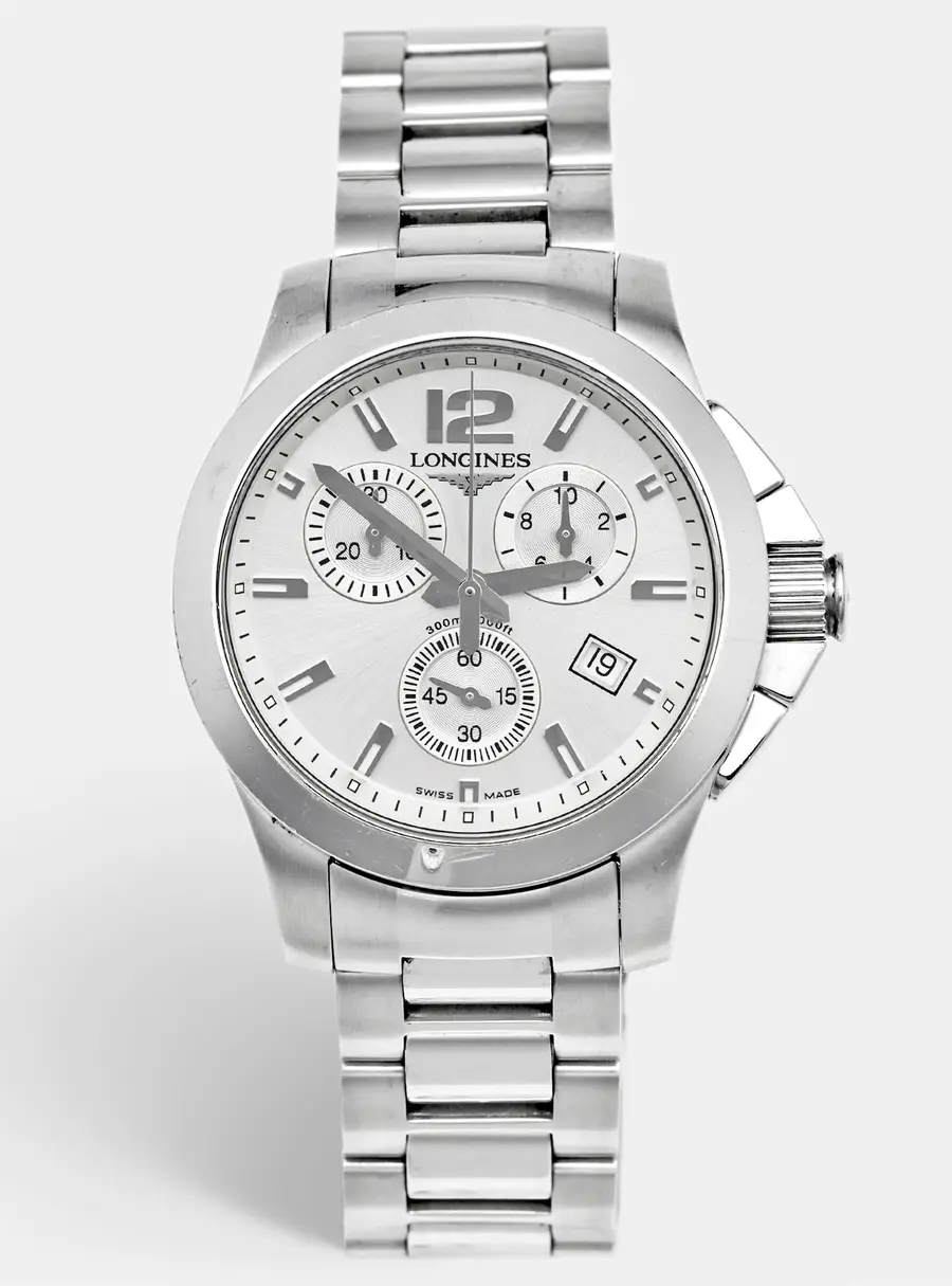 Longines Conquest L3.279.4.76.6 Silver Dial Stainless Steel Women's Wristwatch 35 mm