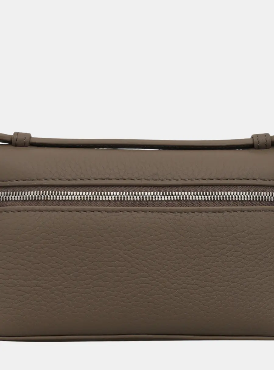 Loro Piana Extra Pocket Mini Mastic Calfskin Leather Pouch Bag