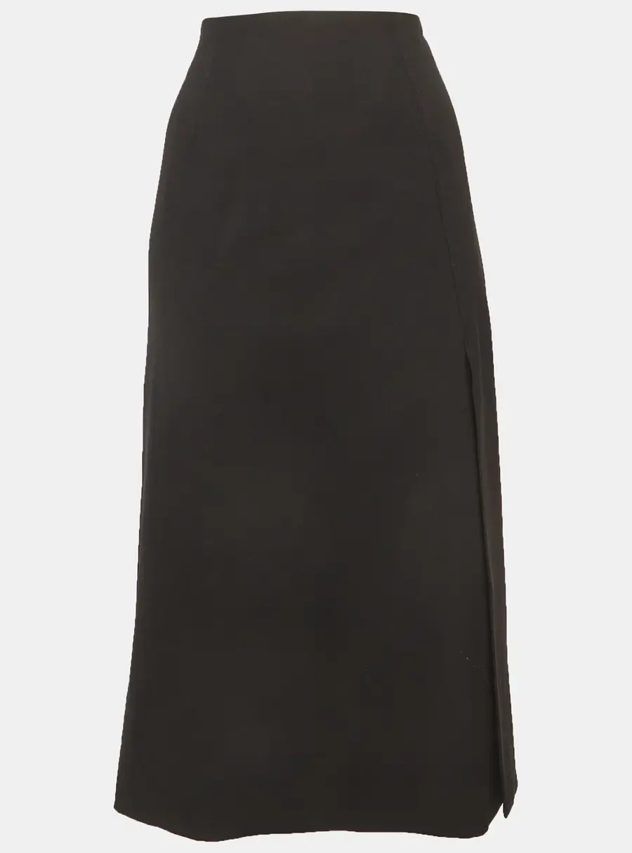 Loro Piana Black Wool Pencil Skirt M