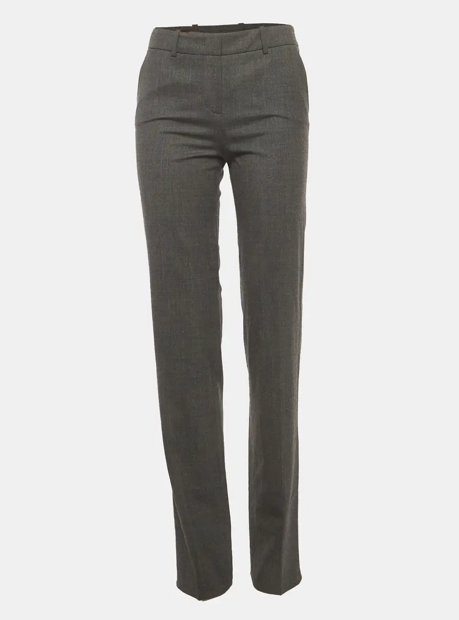 Loro Piana Grey Wool Trousers S