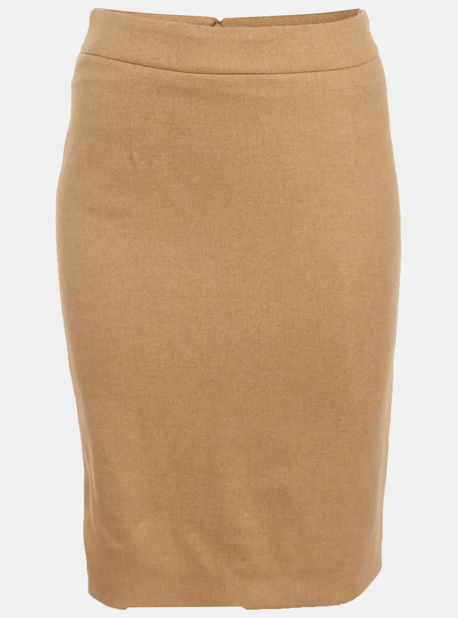 Loro Piana Beige Cashmere Pencil Skirt S