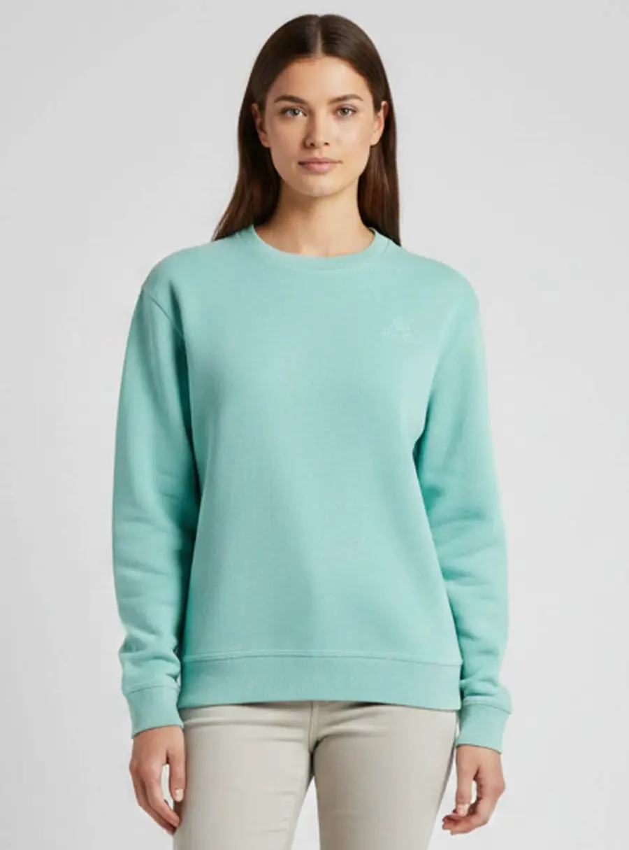 Loro Piana Sea Green Cotton Knit Crewneck Sweatshirt S