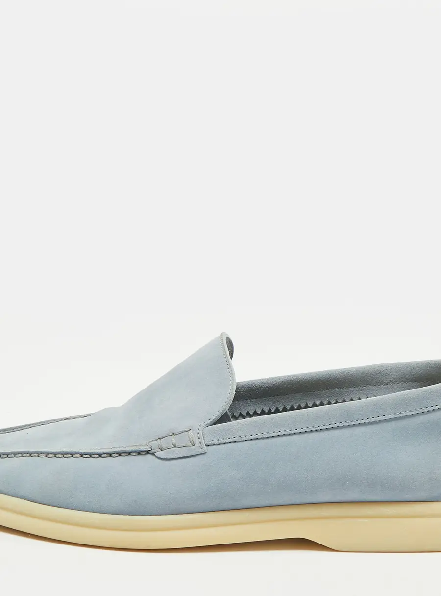 Loro Piana Summer Charms Walk Size 39 Pink Suede Loafers