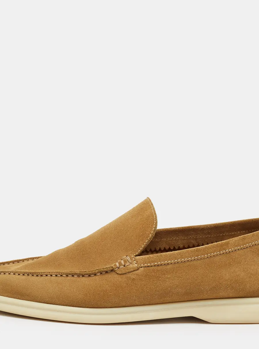 Loro Piana Summer Walk Size 41 Brown Suede Loafers