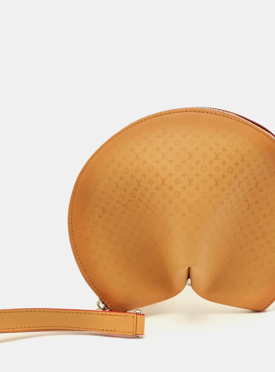 Louis Vuitton Fortune Cookie Tan Monogram Leather Pouch