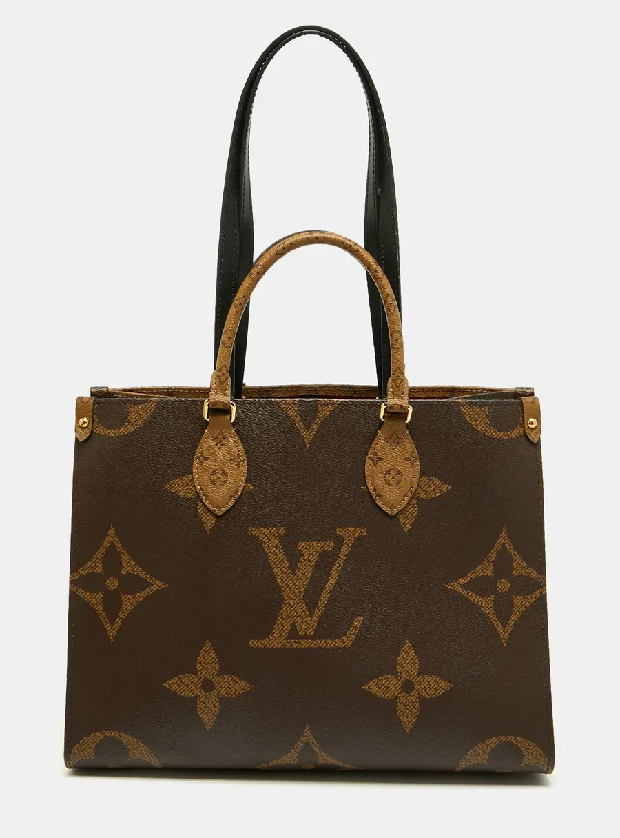 Louis Vuitton Onthego MM Monogram Giant Reverse Canvas Tote