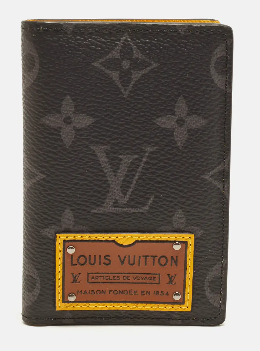 Louis Vuitton Gaston Label Monogram Eclipse Canvas Pocket Organizer