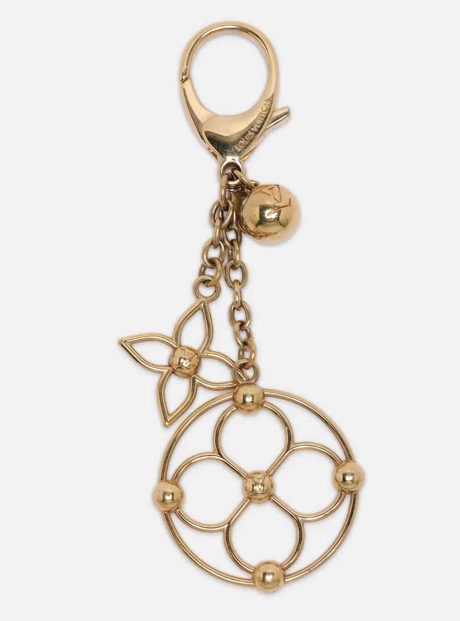 Louis Vuitton Bloomy Gold Tone Bag Charm