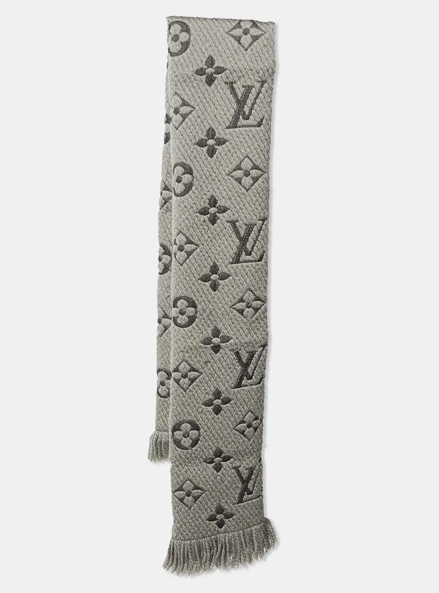 Louis Vuitton Verone Wool & Silk Logomania Scarf