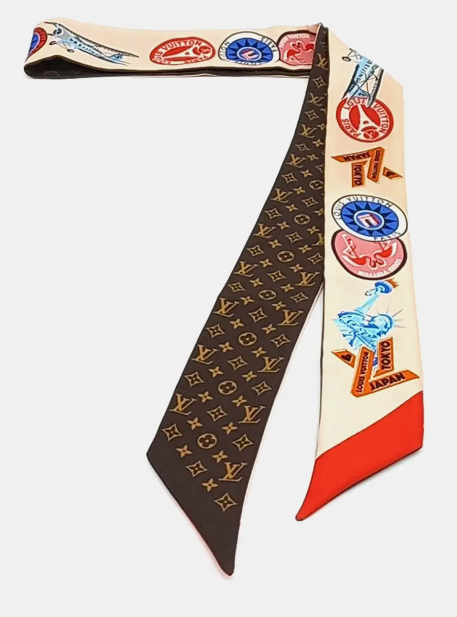 Louis Vuitton Multicolor Silk World Tour Bandou
