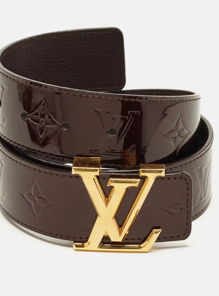 Louis Vuitton LV Initiales 80CM Belt Amarante Monogram Vernis Leather