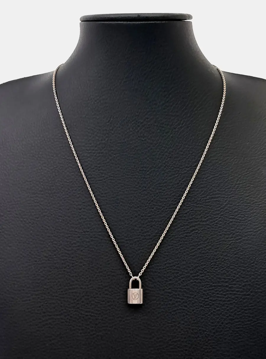 Louis Vuitton Silver Lockit Necklace