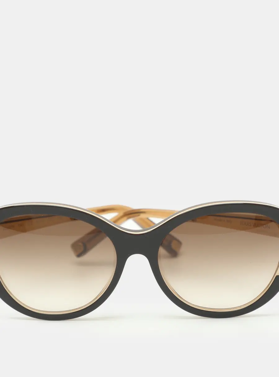 Louis Vuitton Gold Tone/ Brown Gradient Z0487W Petit Soupcon Cat Eye Sunglasses