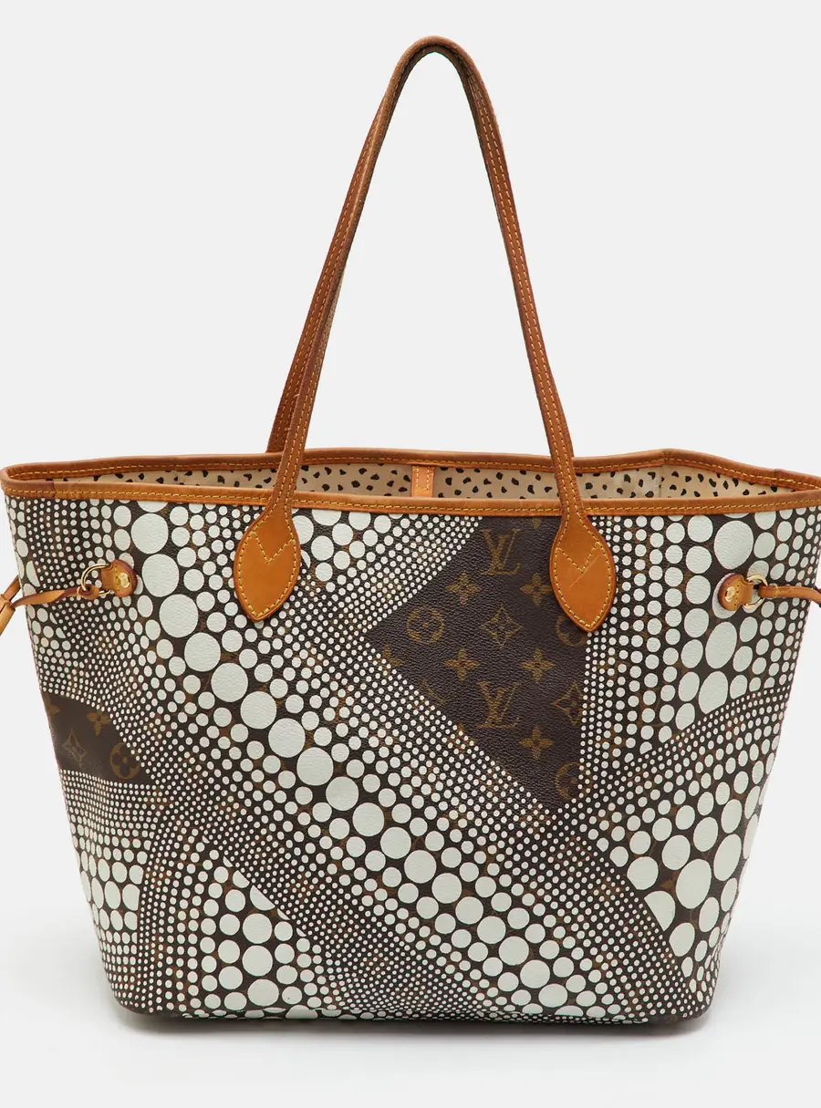 Louis Vuitton x Yayoi Kusama Neverfull MM Monogram Canvas Waves Dots Bag