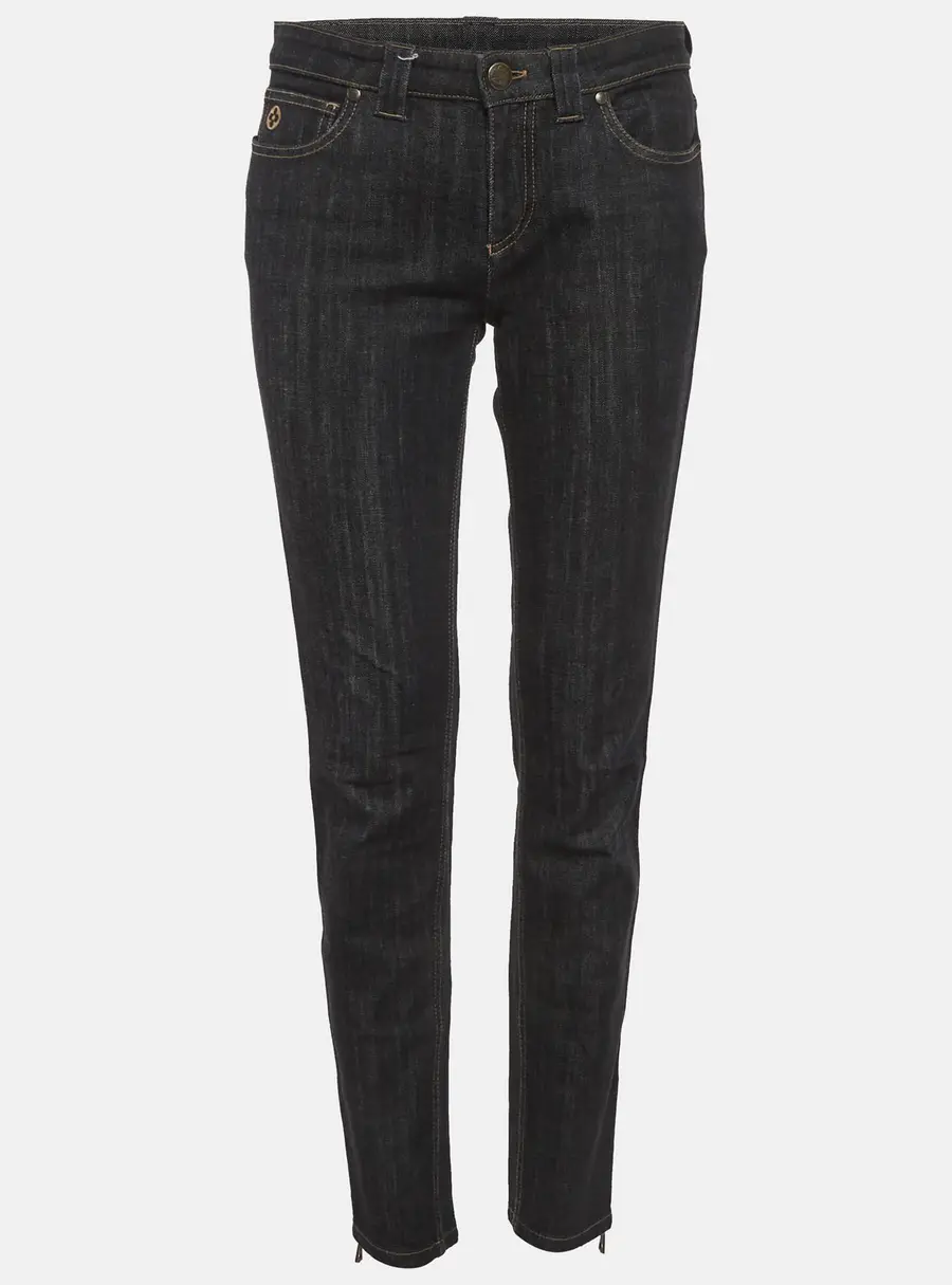 Louis Vuitton Black Denim Slim Fit Jeans M/Waist 30"