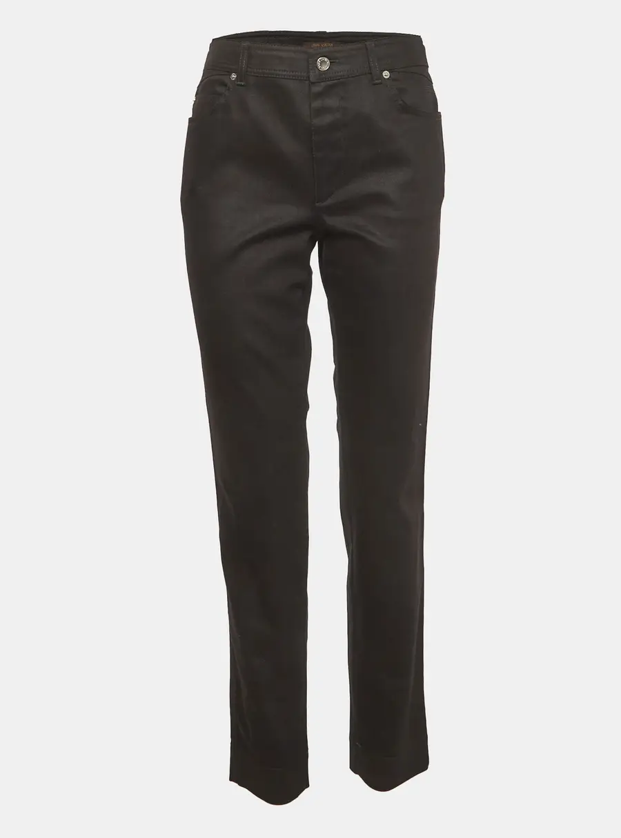 Louis Vuitton Black Denim Skinny Jeans L/Waist 33"