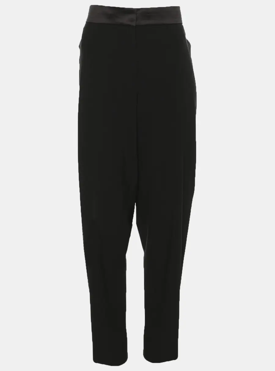 Louis Vuitton Black Wool Blend Formal Trousers L