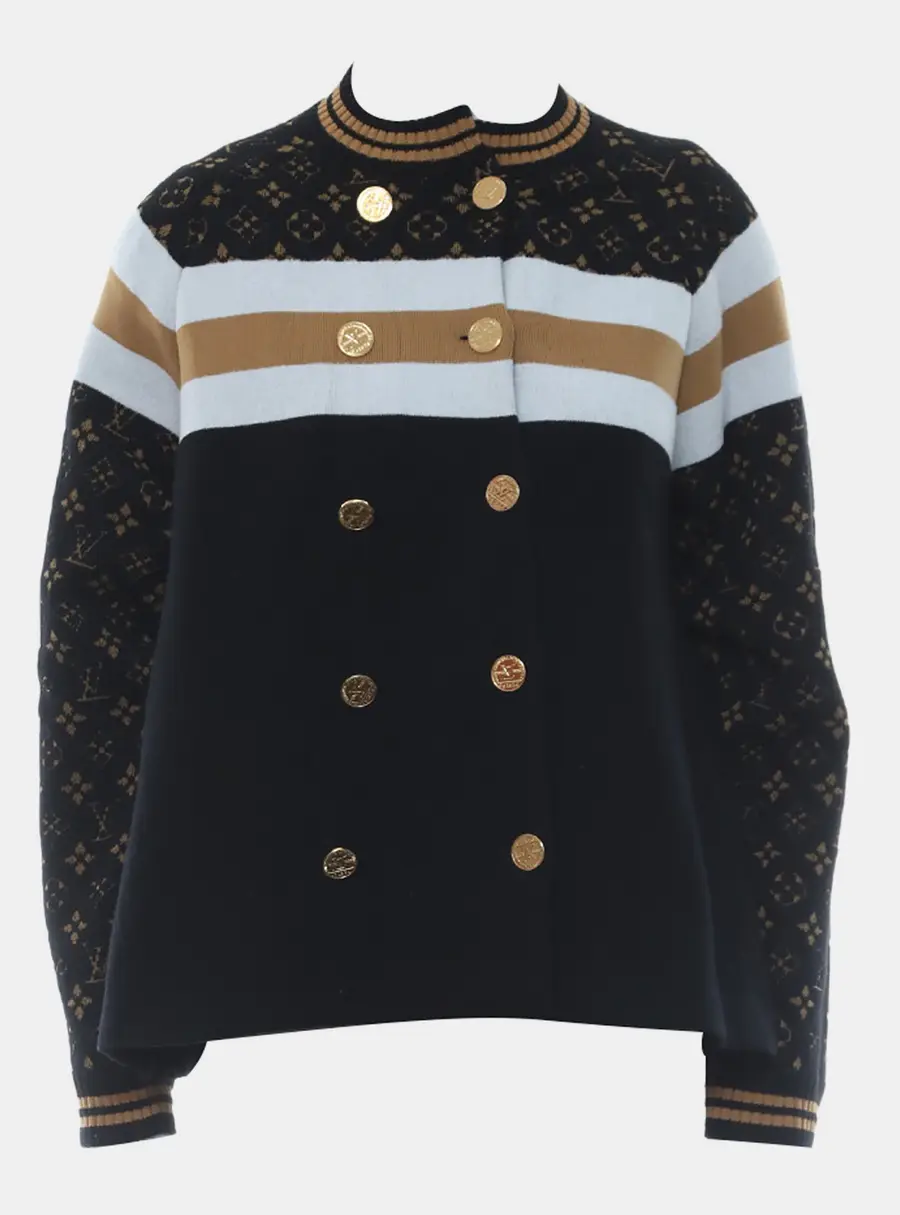 Louis Vuitton Monogram Knitted Jacket S