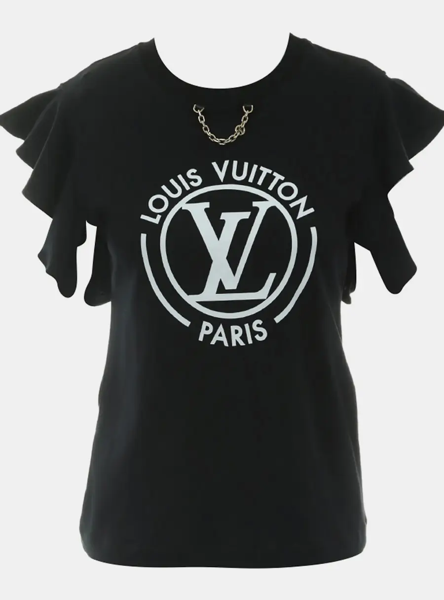 Louis Vuitton Flocked LV T-Shirt S