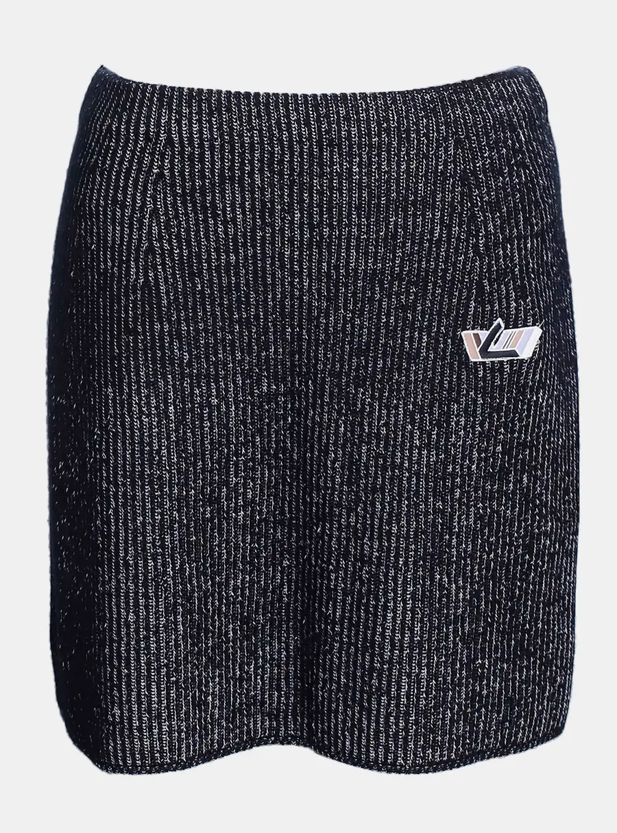 Louis Vuitton Knitted Skirt with Embroidery S
