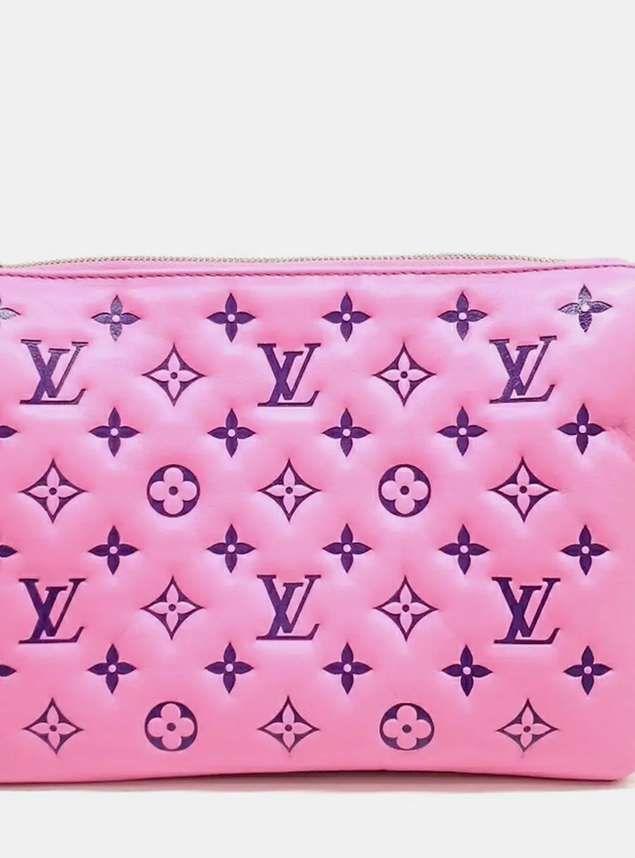 Louis Vuitton Pink Leather Cusant PM Bag