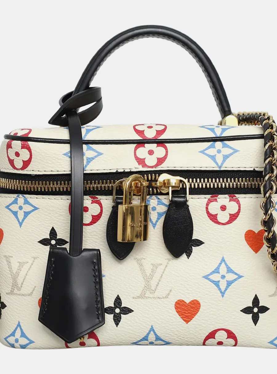 Louis Vuitton Game On Monogram Vanity PM White Monogram Canvas Top Handle Bag