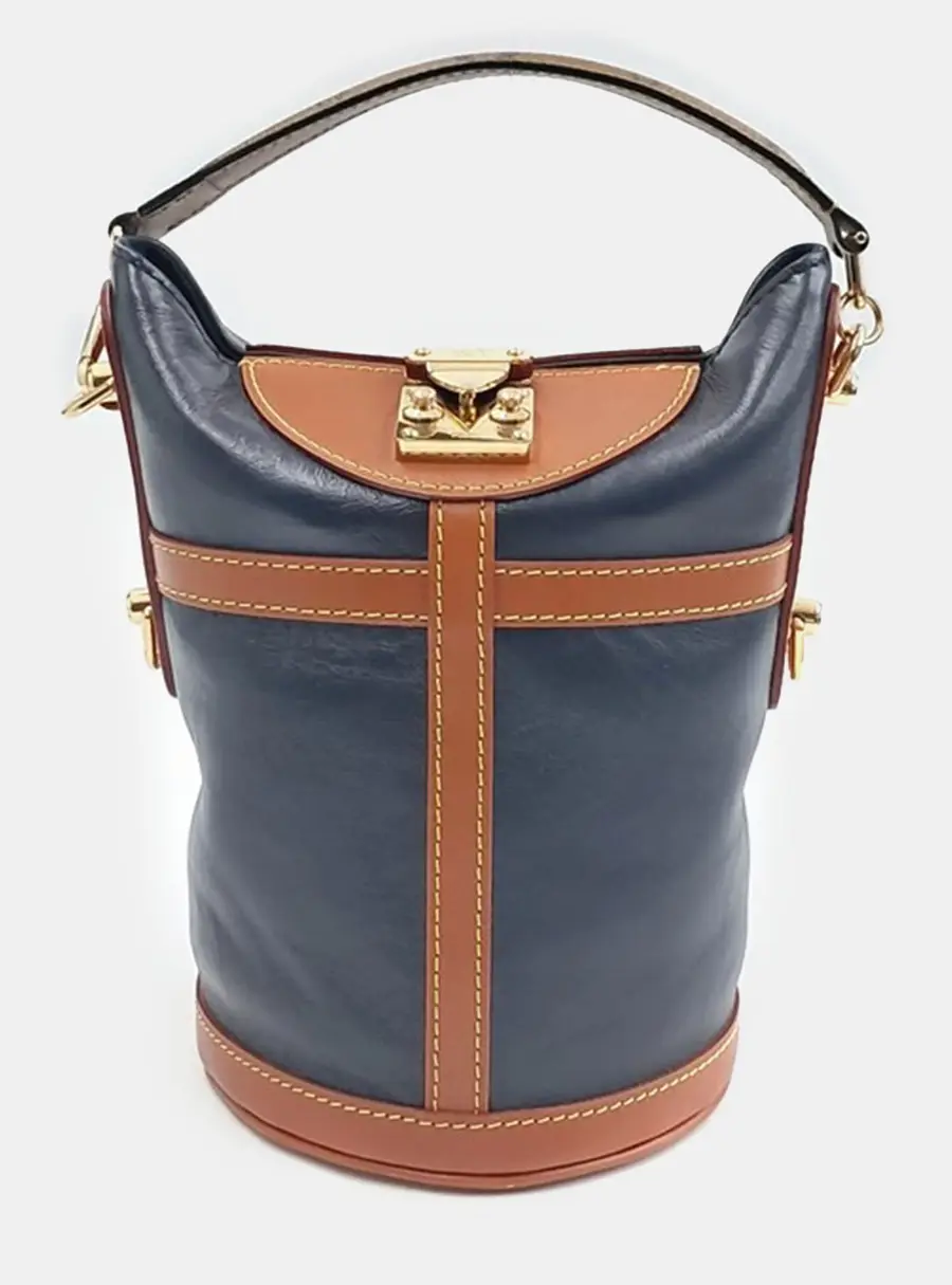 Louis Vuitton Blue/Brown Reverse Monogram Duffle Bag