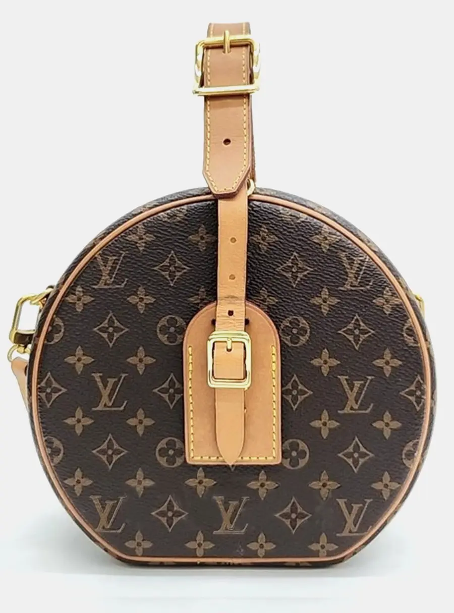Louis Vuitton Petite Boite Chapeau MM Brown Monogram Canvas Crossbody Bag