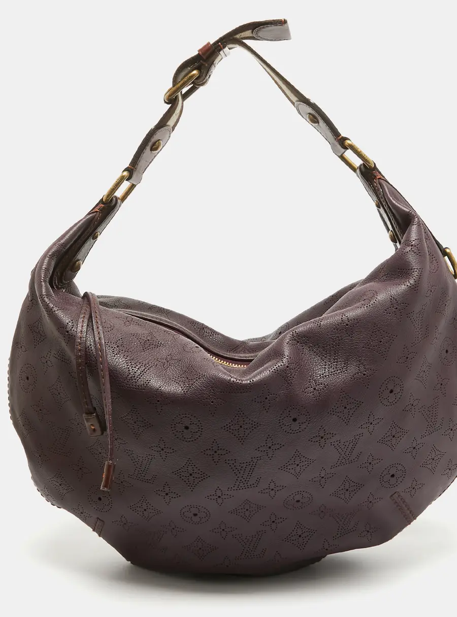 Louis Vuitton Aubergine Monogram Mahina Leather Onatah GM Bag