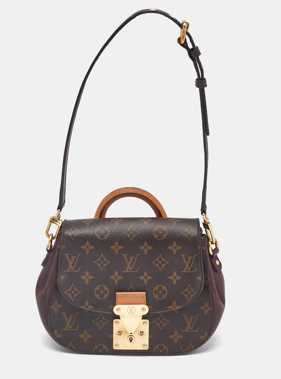 Louis Vuitton Eden Burgundy Coated Canvas and Leather Shoulder Bags