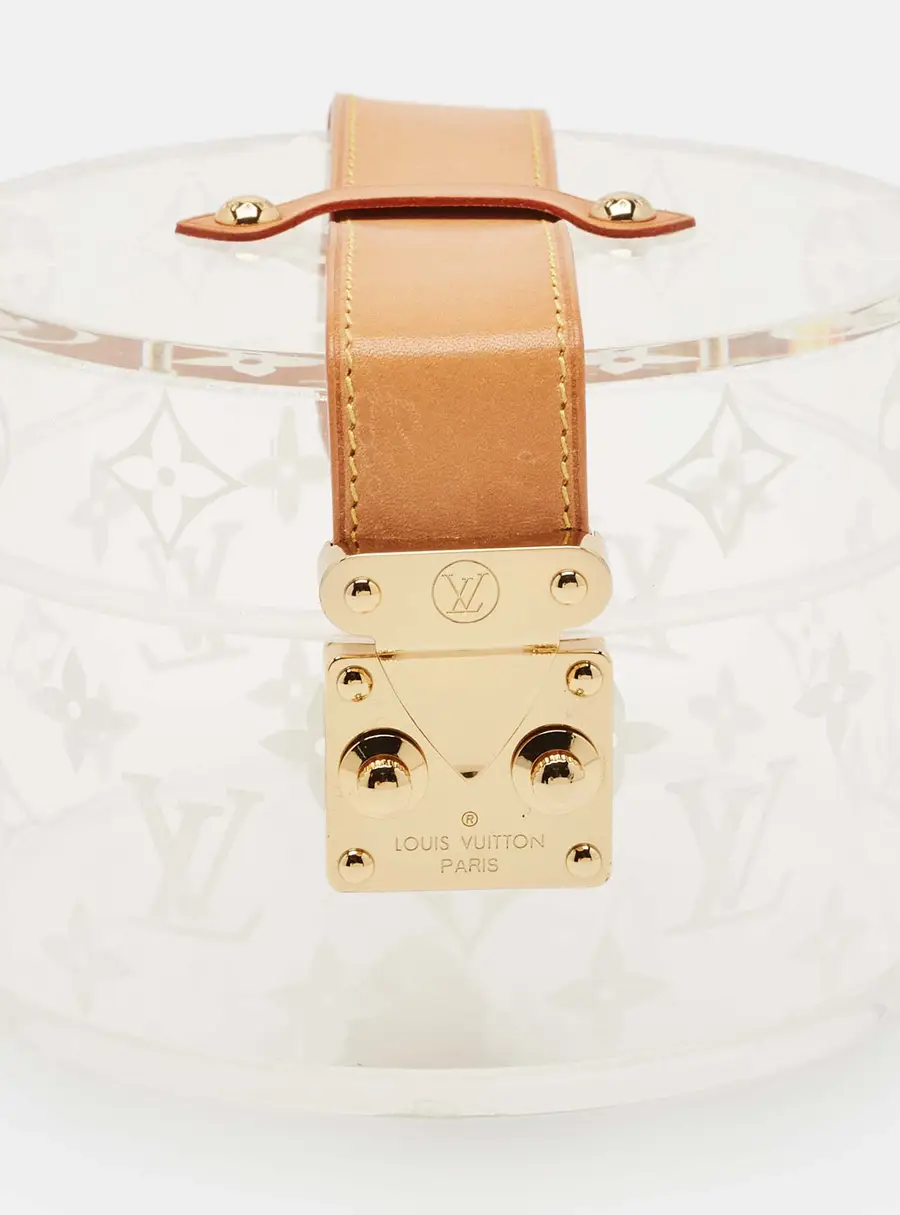 Louis Vuitton Box Scott Transparent Leather and Plexiglass Clutches