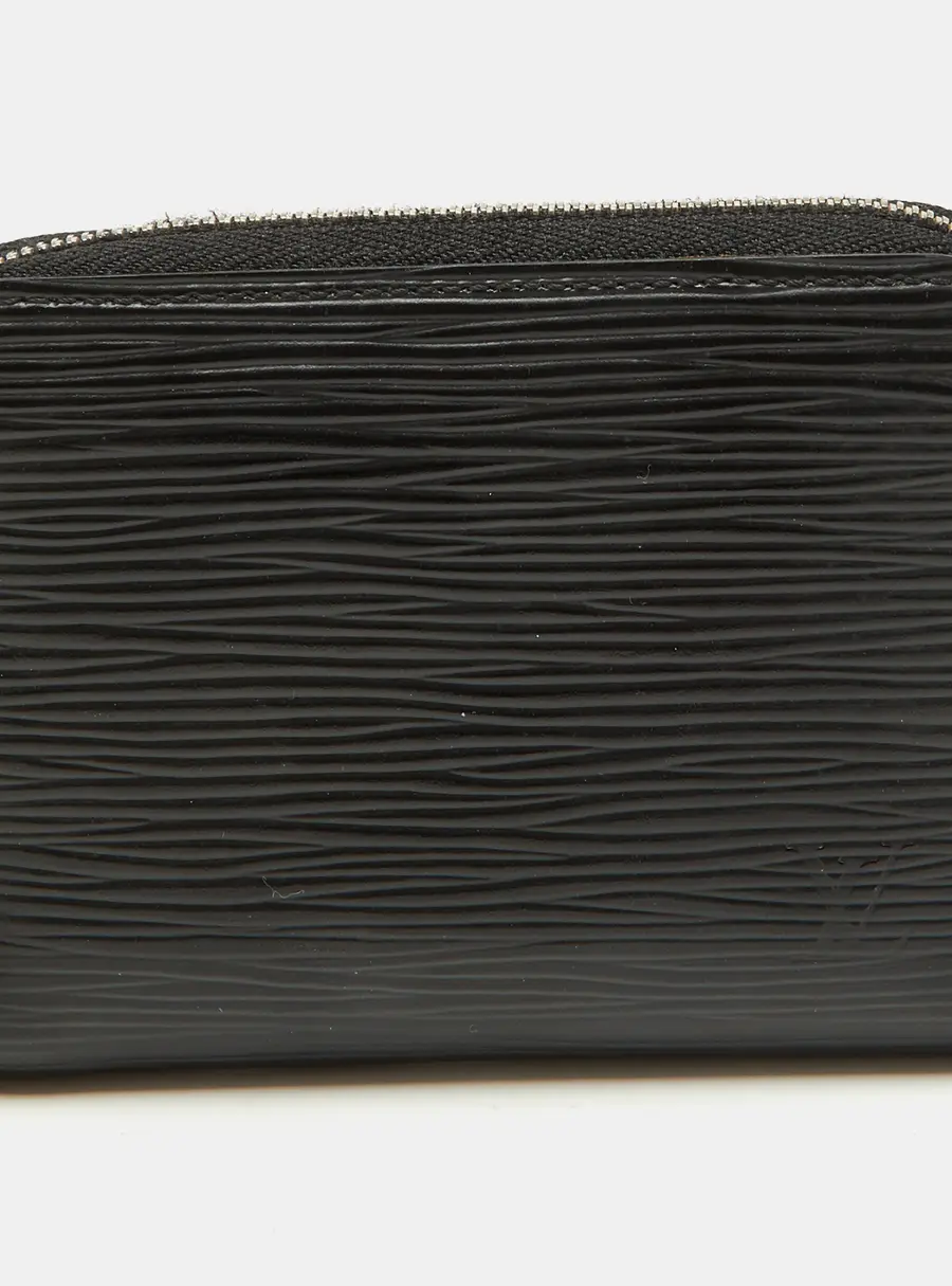 Louis Vuitton Black Epi Leather Zippy Coin Purse