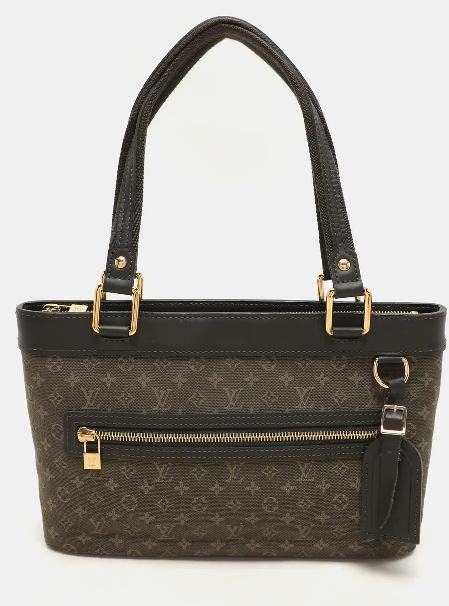 Louis Vuitton Khaki Green Monogram Mini Lin Lucille PM Bag