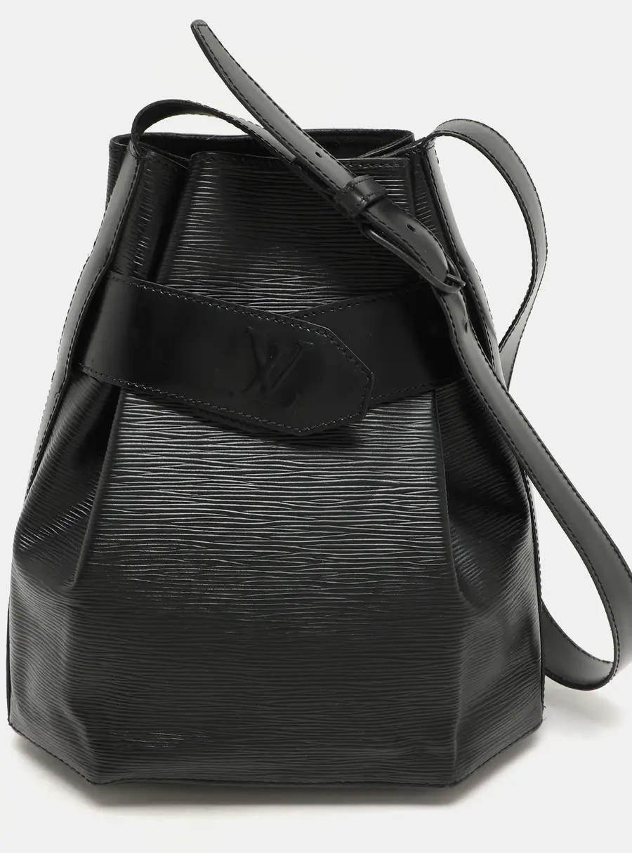 Louis Vuitton Sac D'Epaule Black Leather Shoulder Bags