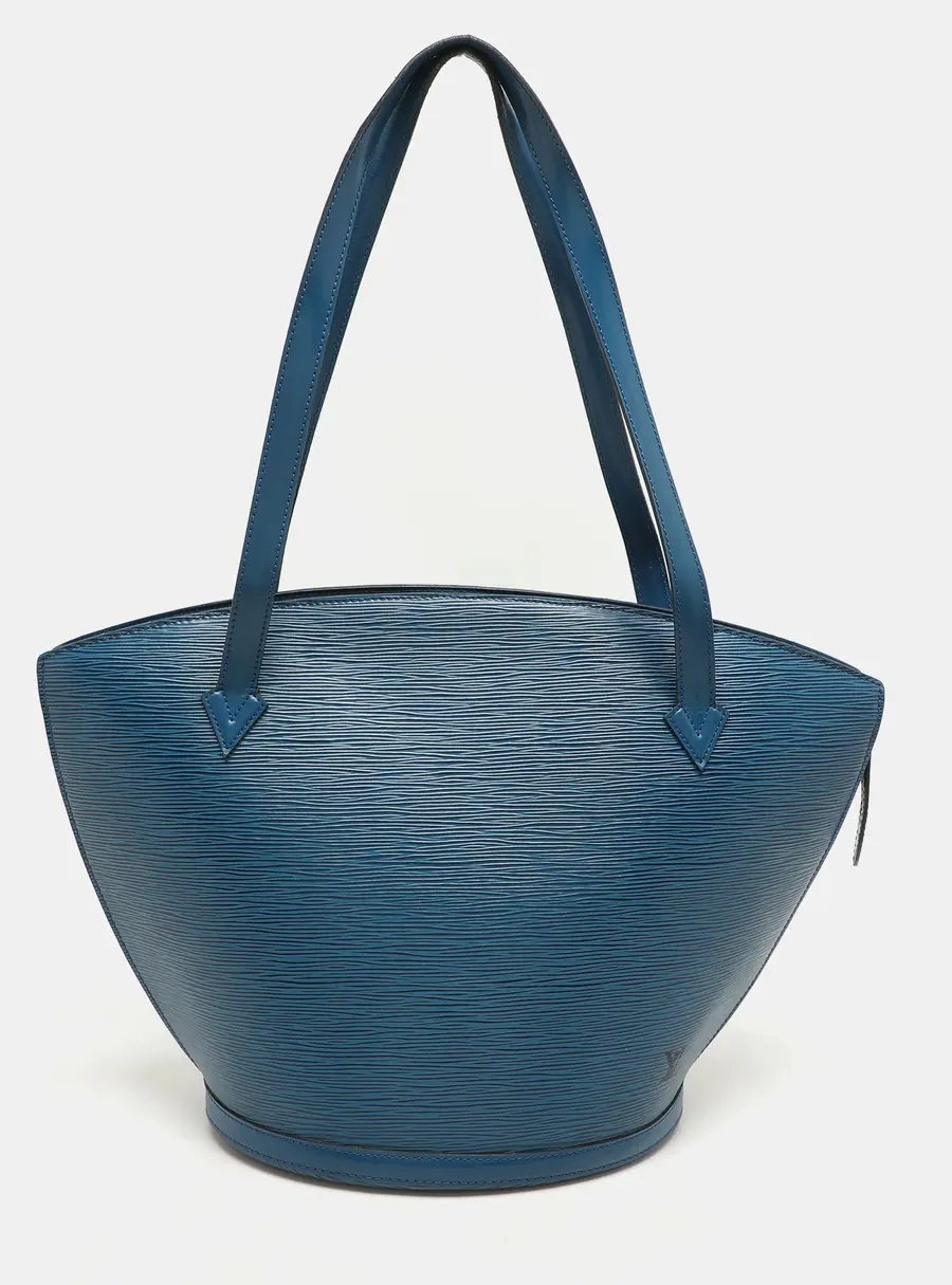 Louis Vuitton Saint Jacques Blue Leather Shoulder Bags