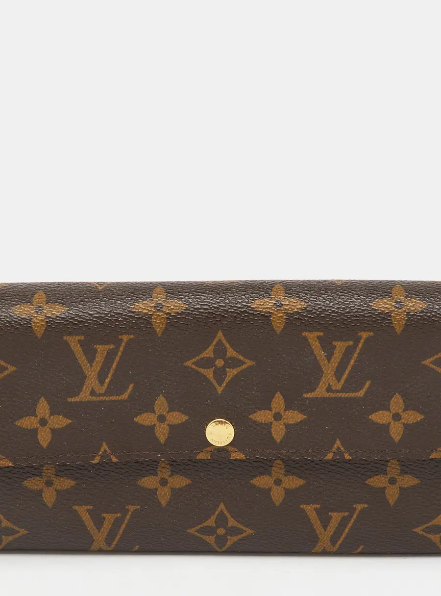 Louis Vuitton Brown Coated Canvas Long Wallet
