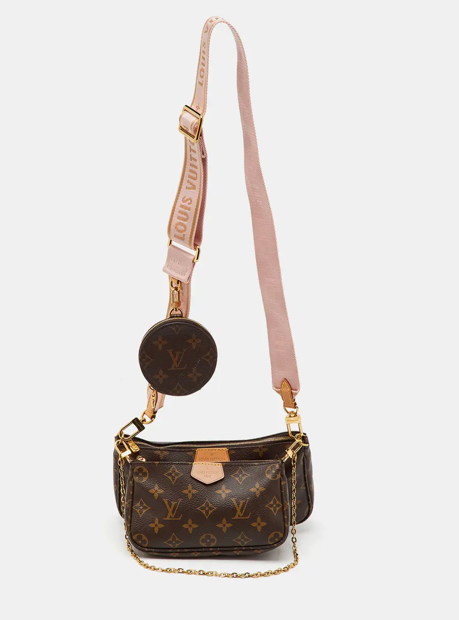 Louis Vuitton Rose Pink Monogram Canvas Multi Pochette Accessoires Bag
