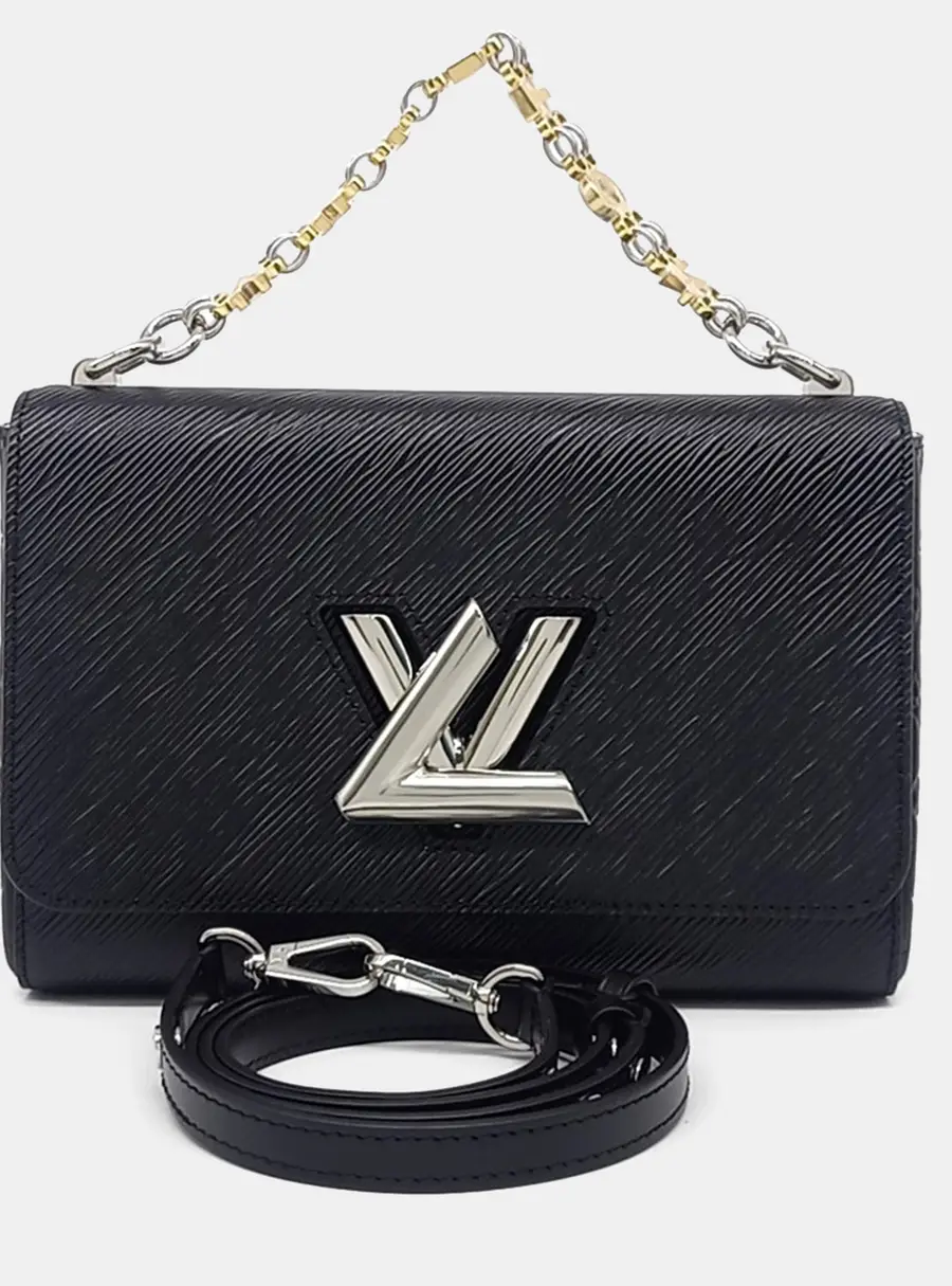 Louis Vuitton Twist MM Black Epi Leather Shoulder Bag