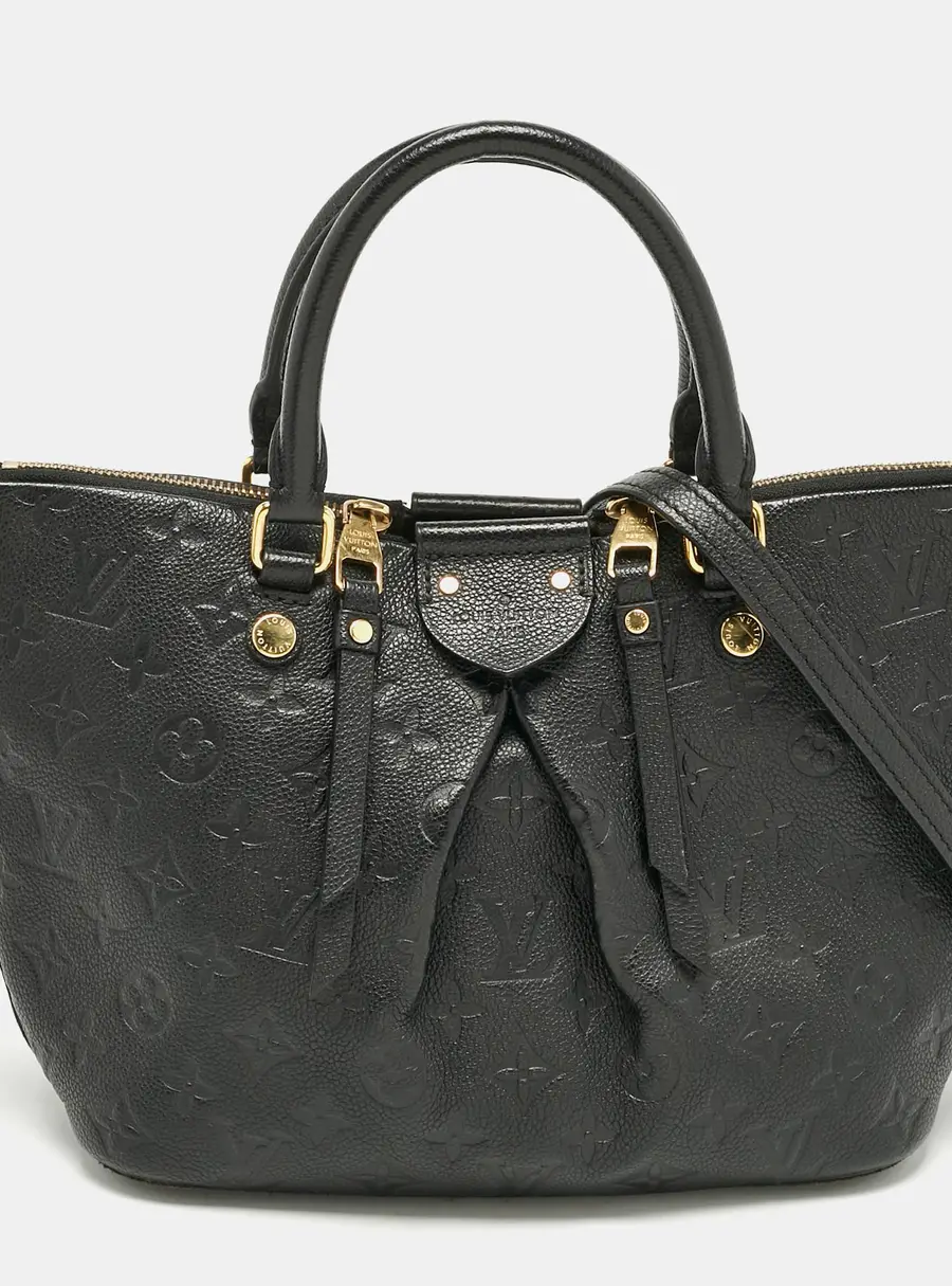 Louis Vuitton Black Monogram Empreinte Leather Mazarine PM Bag