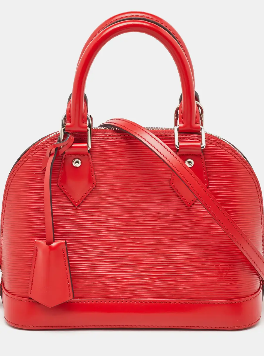 Louis Vuitton Coquelicot Epi Leather Alma BB Bag