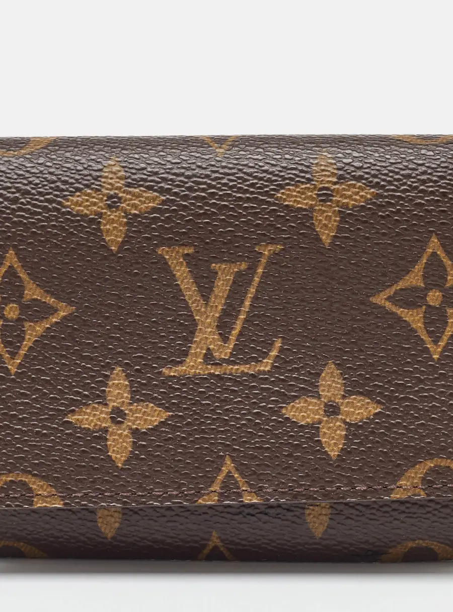 Louis Vuitton Brown Coated Canvas Wallets