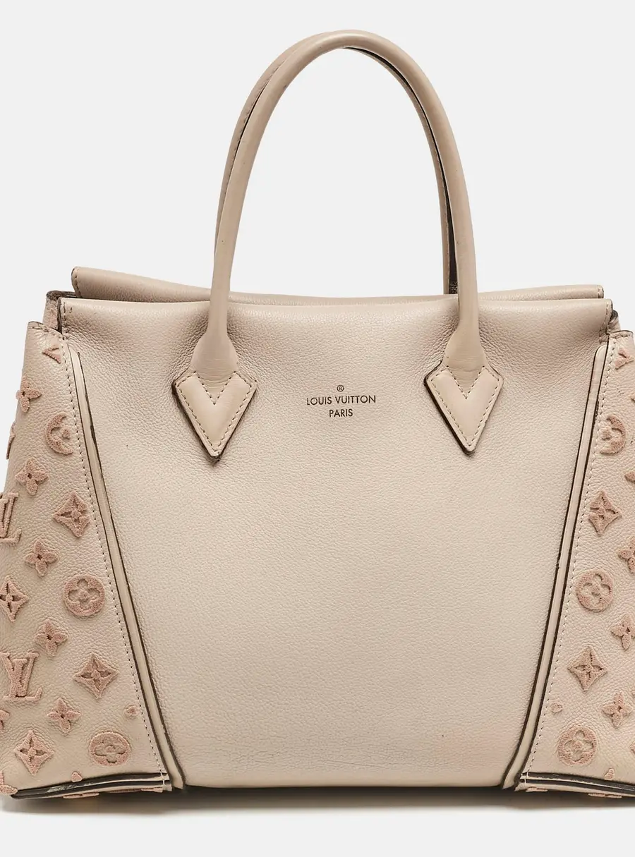 Louis Vuitton Small Beige Cashmere and Leather Shoulder Bags