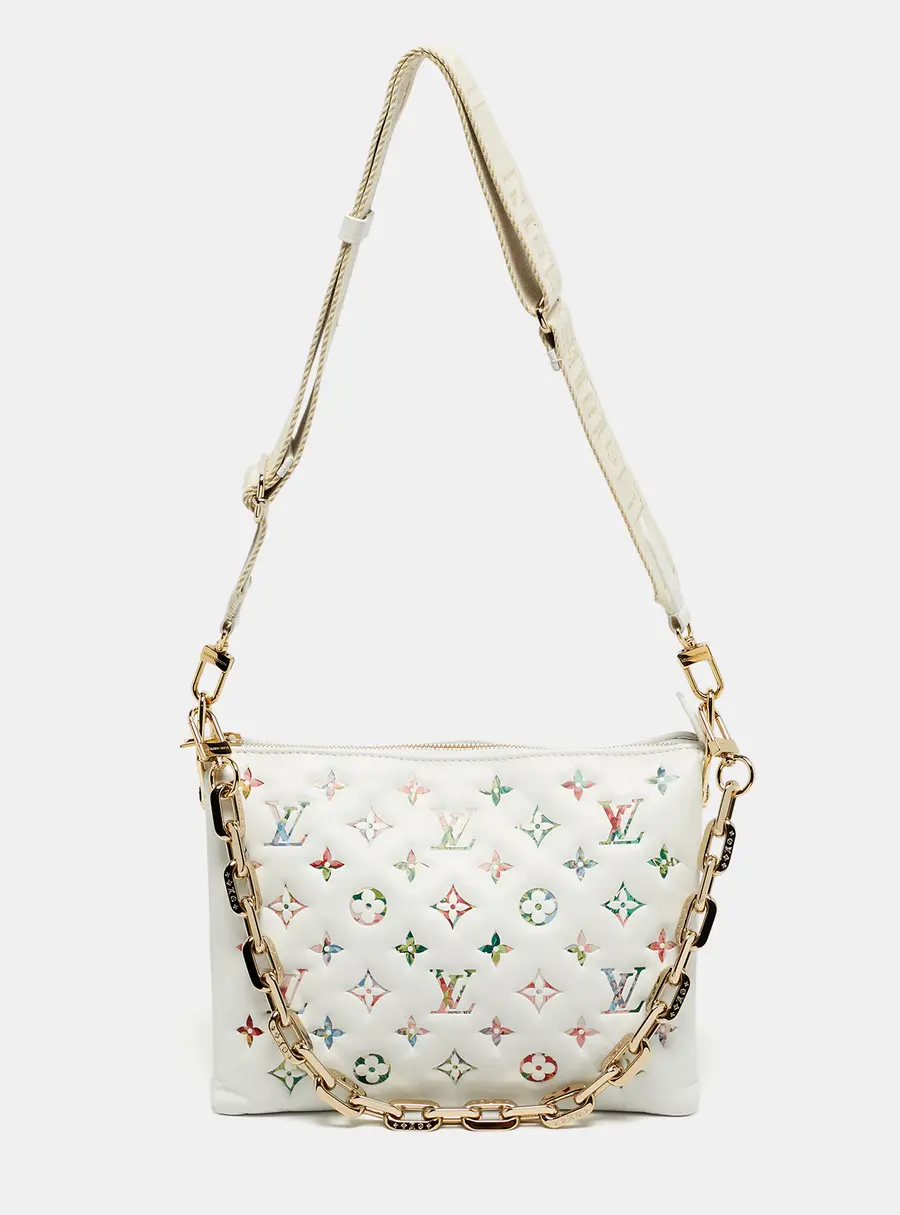 Louis Vuitton Monogram Garden Embossed Leather Coussin PM Bag