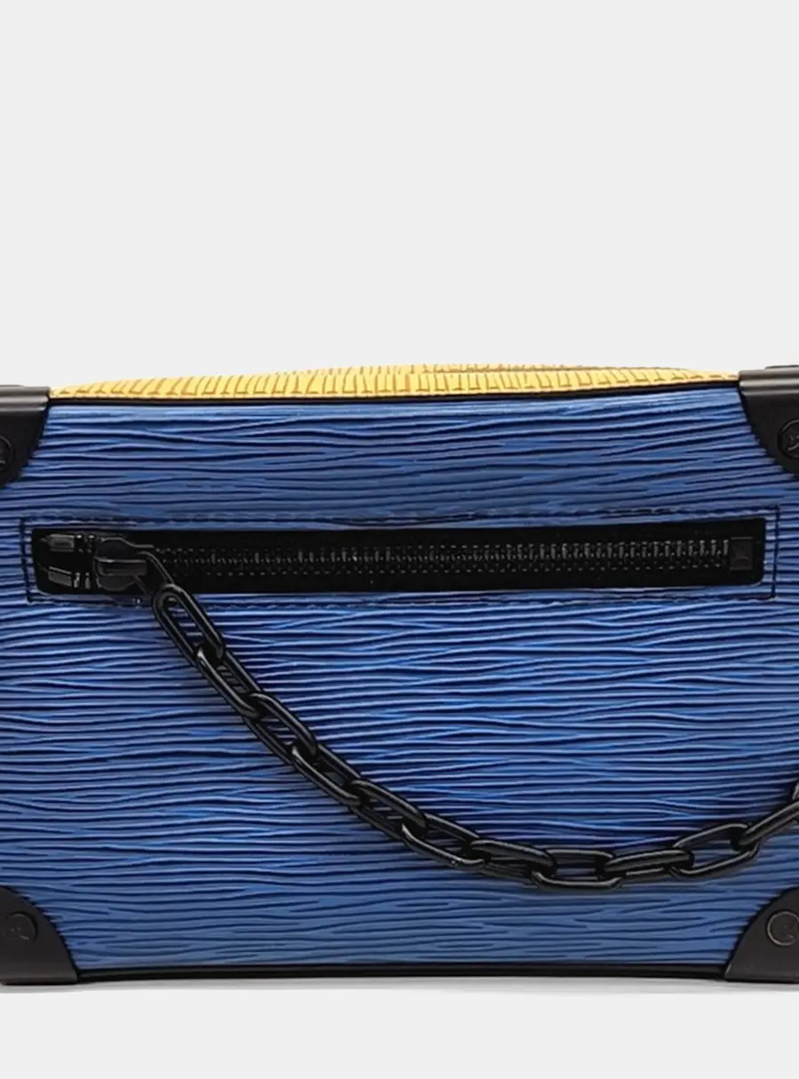 Louis Vuitton Soft Trunk Mini Crossbody Blue Epi Leather Crossbody Bag