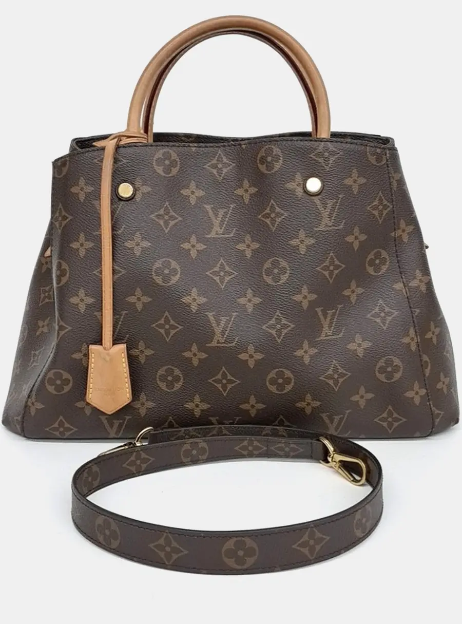 Louis Vuitton Montaigne MM Brown Monogram Canvas Shoulder Bag