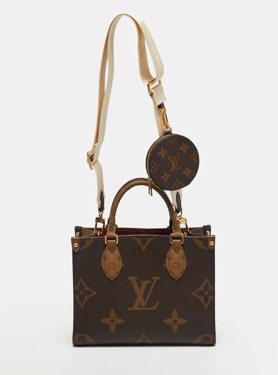 Louis Vuitton Onthego PM Monogram Giant Reverse Canvas Tote