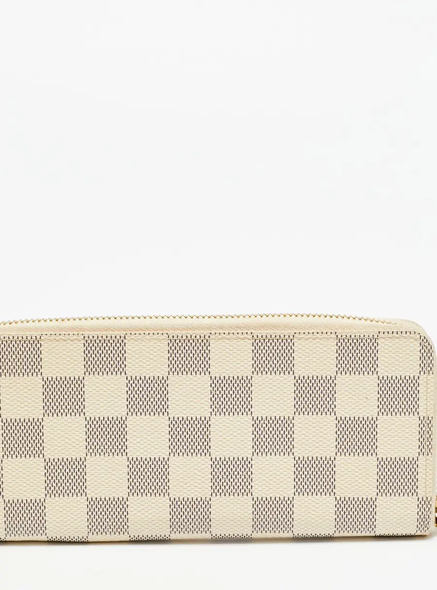Louis Vuitton Clemence Damier Azur Canvas Wallet