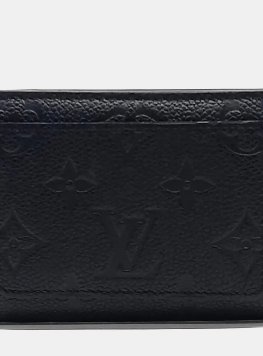 Louis Vuitton Empreinte Black Leather Compact Wallet