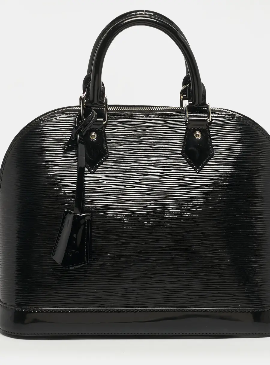 Louis Vuitton Alma PM Black Epi Electric Leather Bag